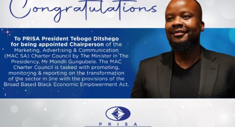 MAC Charter Council - PRISA President - Chairperson congratulation announcer