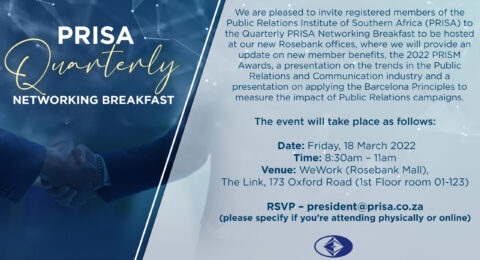PRISA Quarterly Networking Breakfast