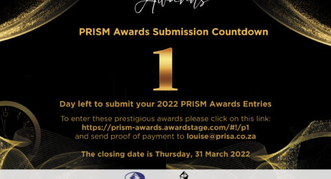 PRISM Awards Countdown - 1 Day to go.